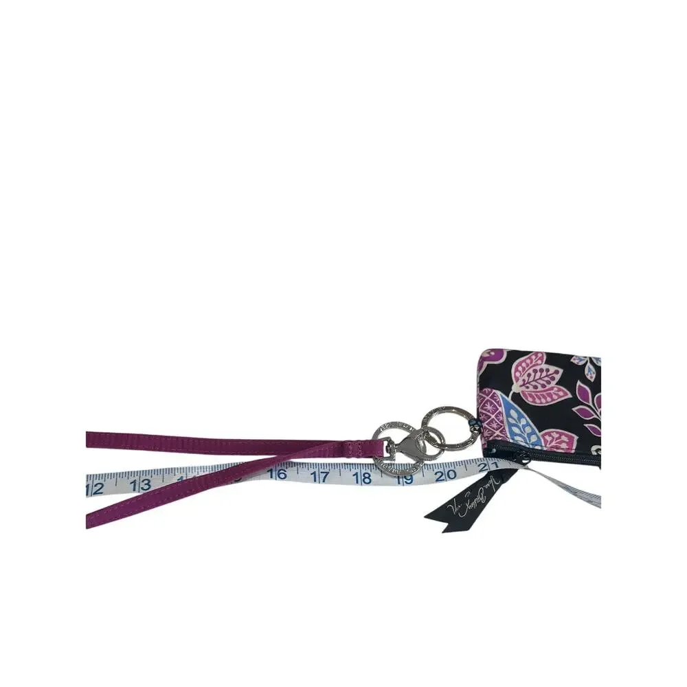 Vera Bradley ID/Card Holder Wristlet Removeable Lanyard 3x5 Keychain School Work